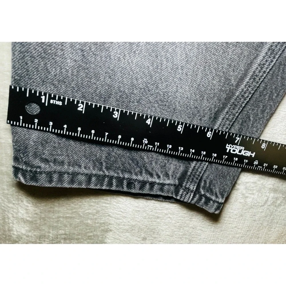 Rag & Bone Jeans Mens 34 Faded Black Straight Leg Button Fly Denim